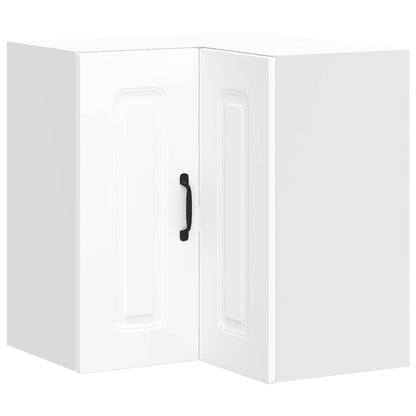Pensile da Cucina ad Angolo Kalmar Bianco in Legno Multistrato | homemem39