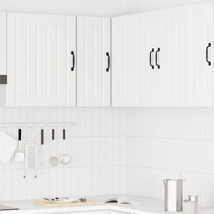 Pensile da Cucina ad Angolo Kalmar Bianco in Legno Multistrato | homemem39