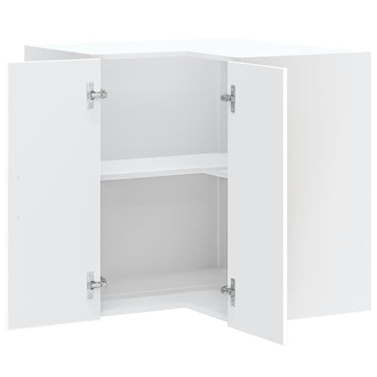 Pensile da Cucina ad Angolo Kalmar Bianco in Legno Multistrato | homemem39