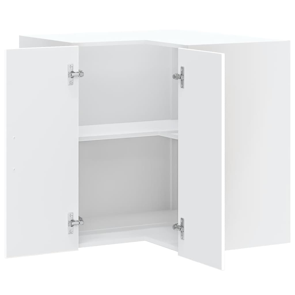 Pensile da Cucina ad Angolo Kalmar Bianco in Legno Multistrato - homemem39