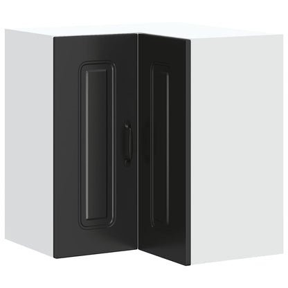 Pensile da Cucina ad Angolo Kalmar Nero in Legno Multistrato - homemem39