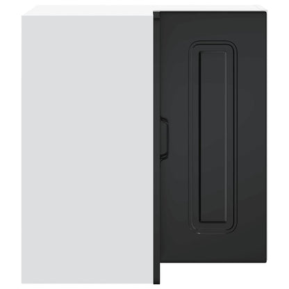 Pensile da Cucina ad Angolo Kalmar Nero in Legno Multistrato - homemem39