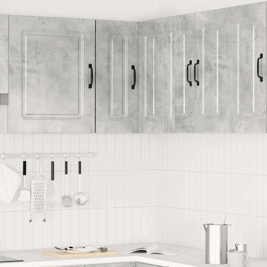 Pensile da Cucina ad Angolo Kalmar Grigio Cemento in Truciolato - homemem39
