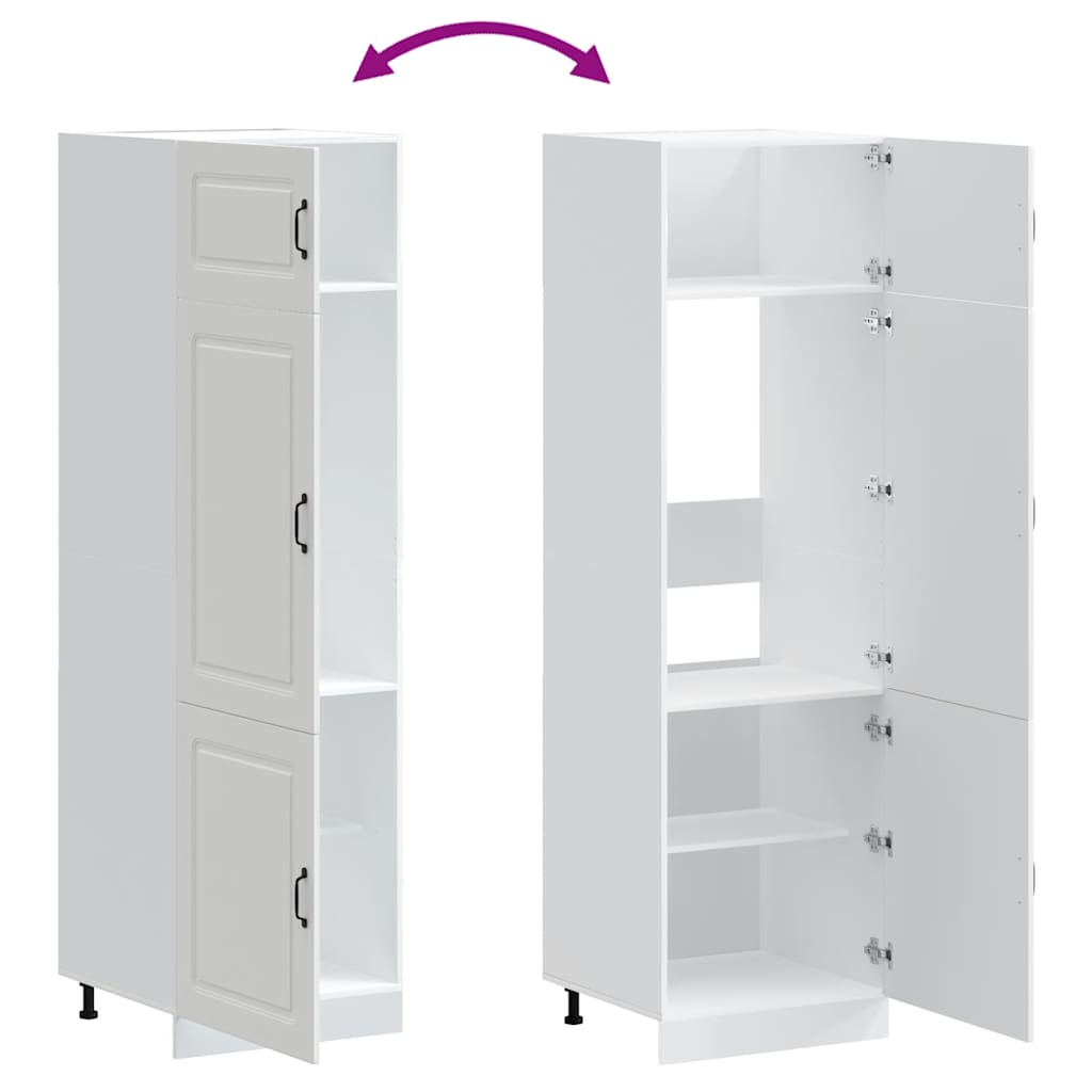 Armadio da Cucina Kalmar Bianco in Legno Multistrato - homemem39