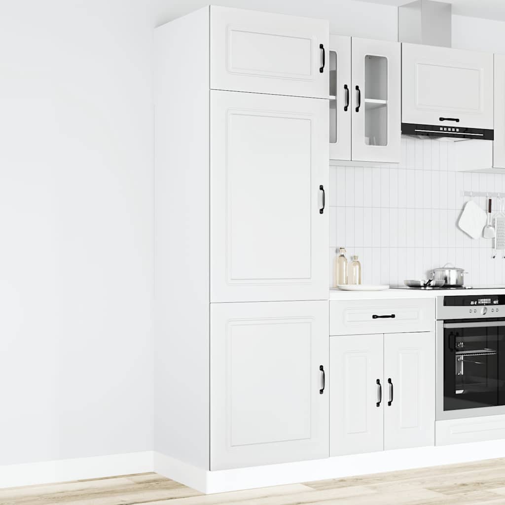 Armadio da Cucina Kalmar Bianco in Legno Multistrato - homemem39
