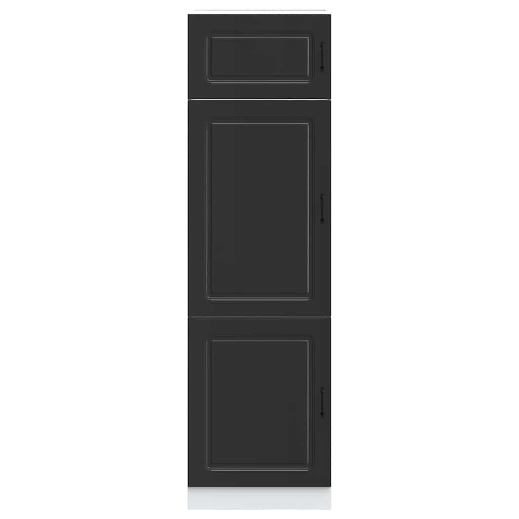 Armadio da Cucina Kalmar Nero in Legno Multistrato - homemem39