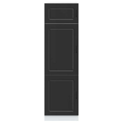 Armadio da Cucina Kalmar Nero in Legno Multistrato - homemem39