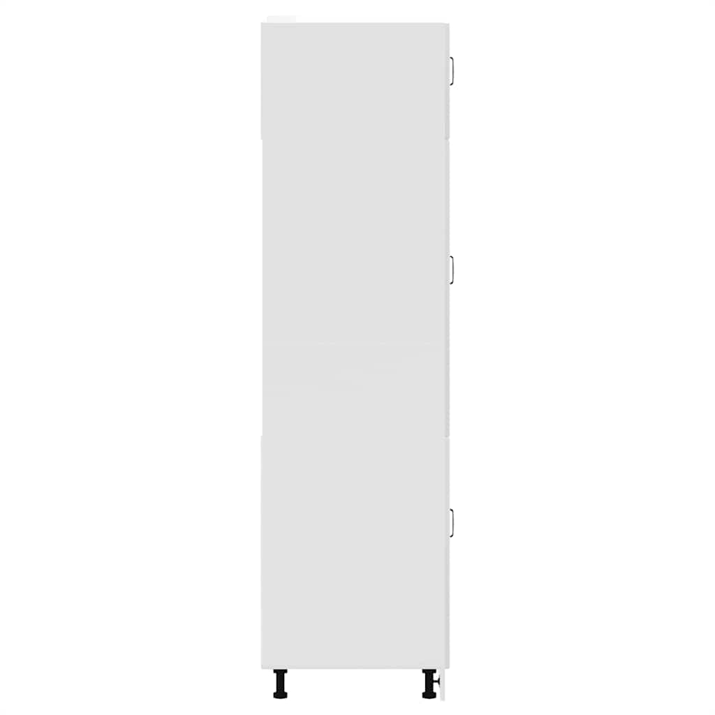 Armadio da Cucina Kalmar Bianco Lucido in Legno Multistrato - homemem39