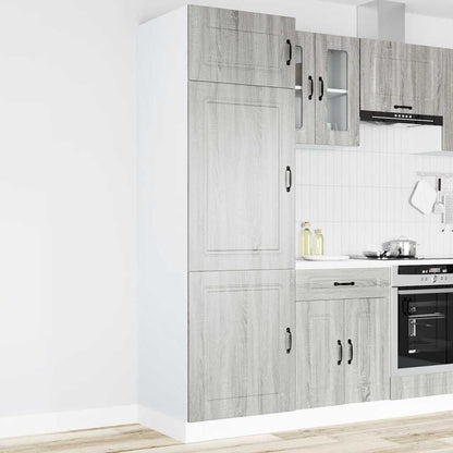 Armadio da Cucina Kalmar Grigio Sonoma in Legno Multistrato | homemem39