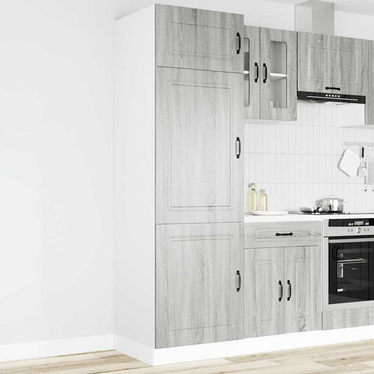 Armadio da Cucina Kalmar Grigio Sonoma in Legno Multistrato - homemem39