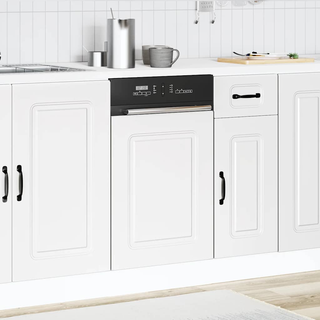 Pannello Lavastoviglie Kalmar Bianco 45x1,5x57 cm in Truciolato | homemem39
