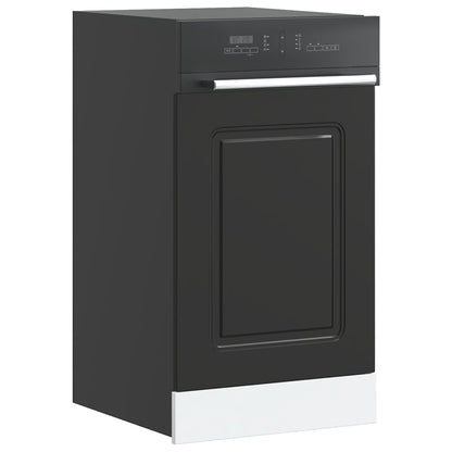 Pannello Lavastoviglie Kalmar Nero 45x1,5x67 cm in Truciolato - homemem39