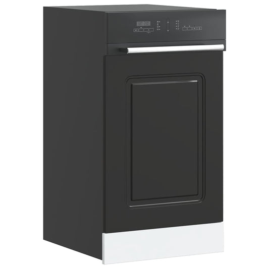 Pannello Lavastoviglie Kalmar Nero 45x1,5x67 cm in Truciolato - homemem39