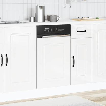 Pannello Lavastoviglie Kalmar Bianco Lucido 45x1,5x67 cm - homemem39
