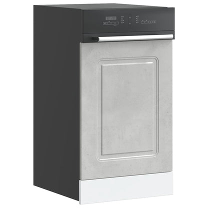 Pannello Lavastoviglie Kalmar Grigio Cemento 45x1,5x67 cm - homemem39