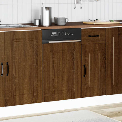 Pannello Lavastoviglie Kalmar Rovere Marrone 45x1,5x57 cm | homemem39