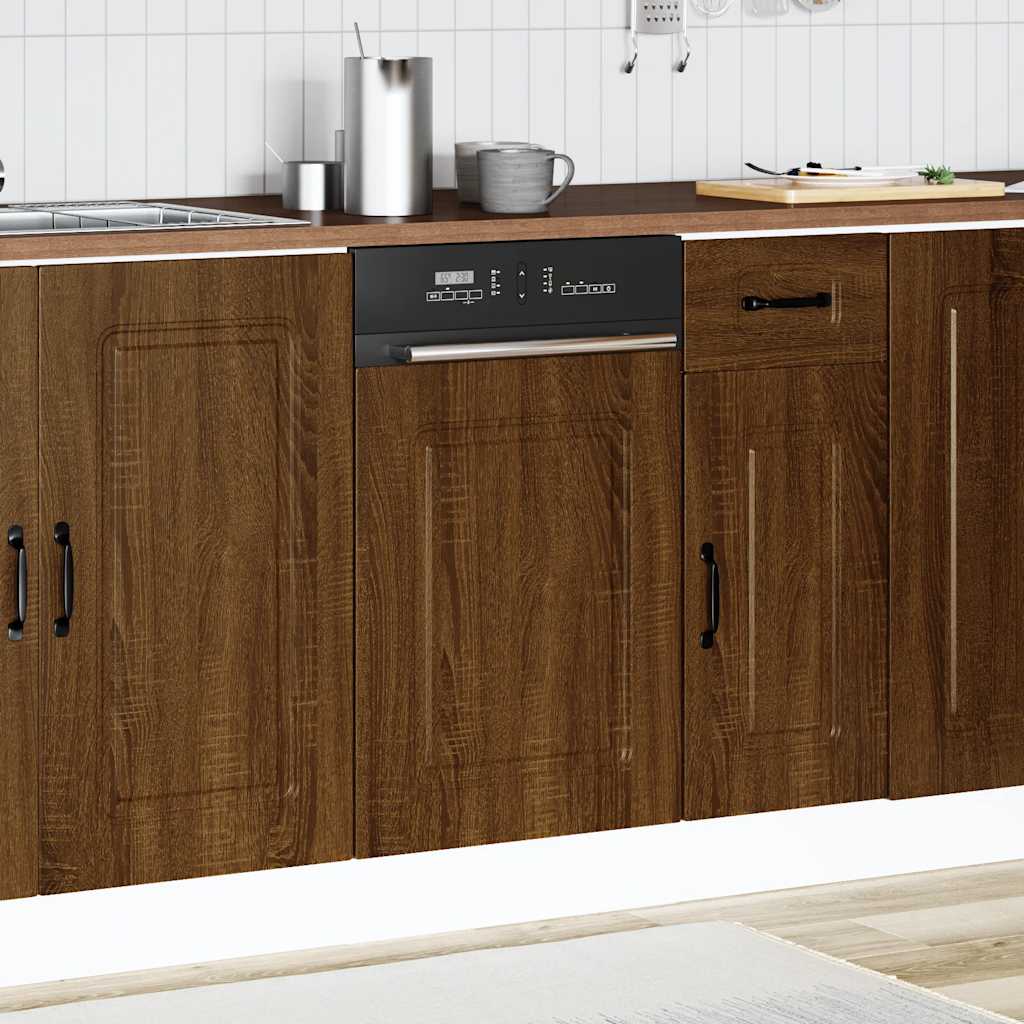 Pannello Lavastoviglie Kalmar Rovere Marrone 45x1,5x67 cm - homemem39