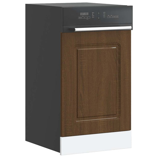 Pannello Lavastoviglie Kalmar Rovere Marrone 45x1,5x57 cm