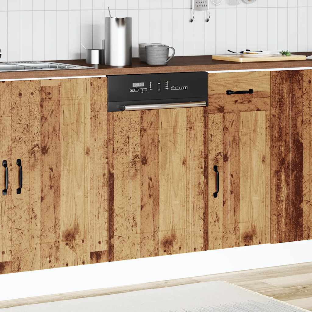 Pannello Lavastoviglie Kalmar Legno Antico 45x1,5x67 cm - homemem39