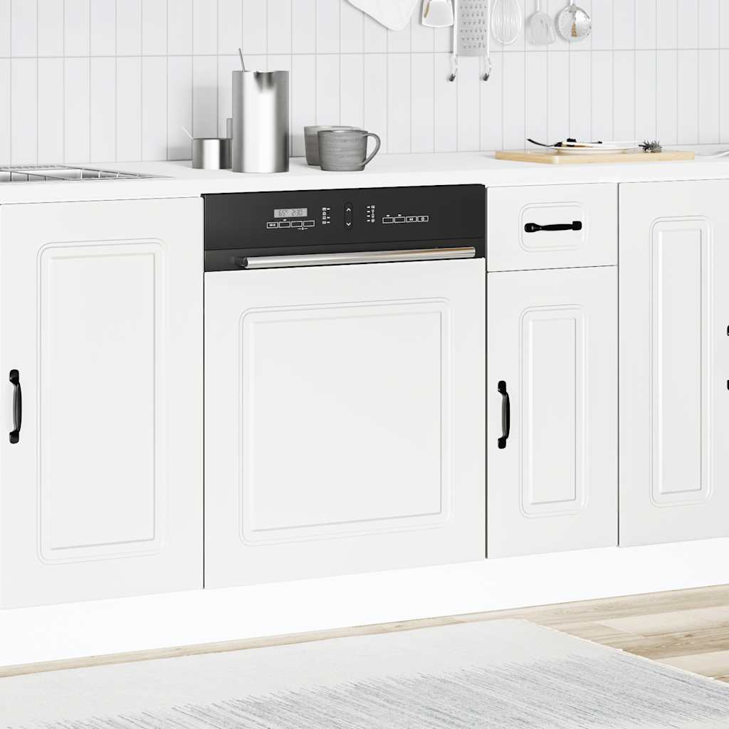 Pannello Lavastoviglie Kalmar Bianco 60x1,5x67 cm in Truciolato - homemem39