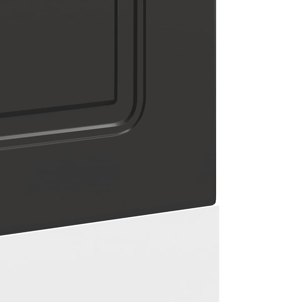 Pannello Lavastoviglie Kalmar Nero 60x1,5x67 cm in Truciolato - homemem39