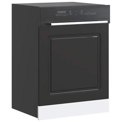 Pannello Lavastoviglie Kalmar Nero 60x1,5x67 cm in Truciolato - homemem39