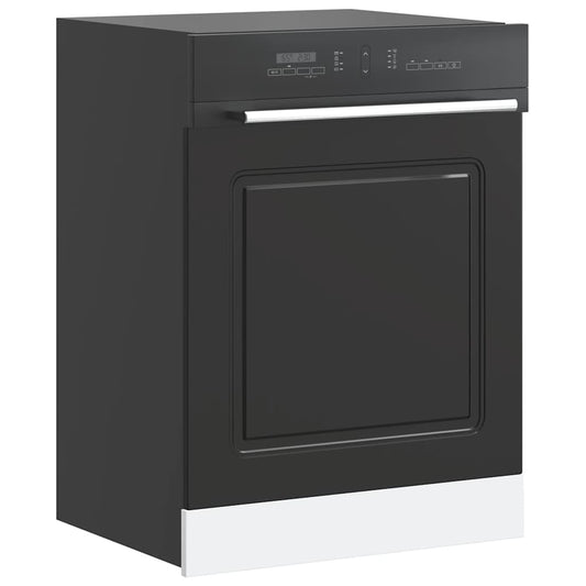 Pannello Lavastoviglie Kalmar Nero 60x1,5x67 cm in Truciolato - homemem39