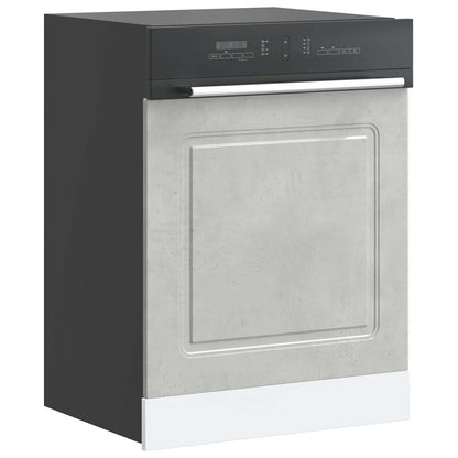 Pannello Lavastoviglie Kalmar Grigio Cemento 60x1,5x67 cm - homemem39