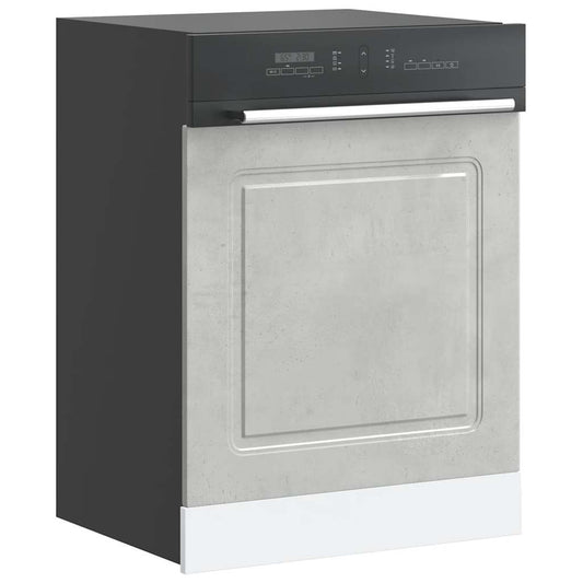 Pannello Lavastoviglie Kalmar Grigio Cemento 60x1,5x67 cm - homemem39