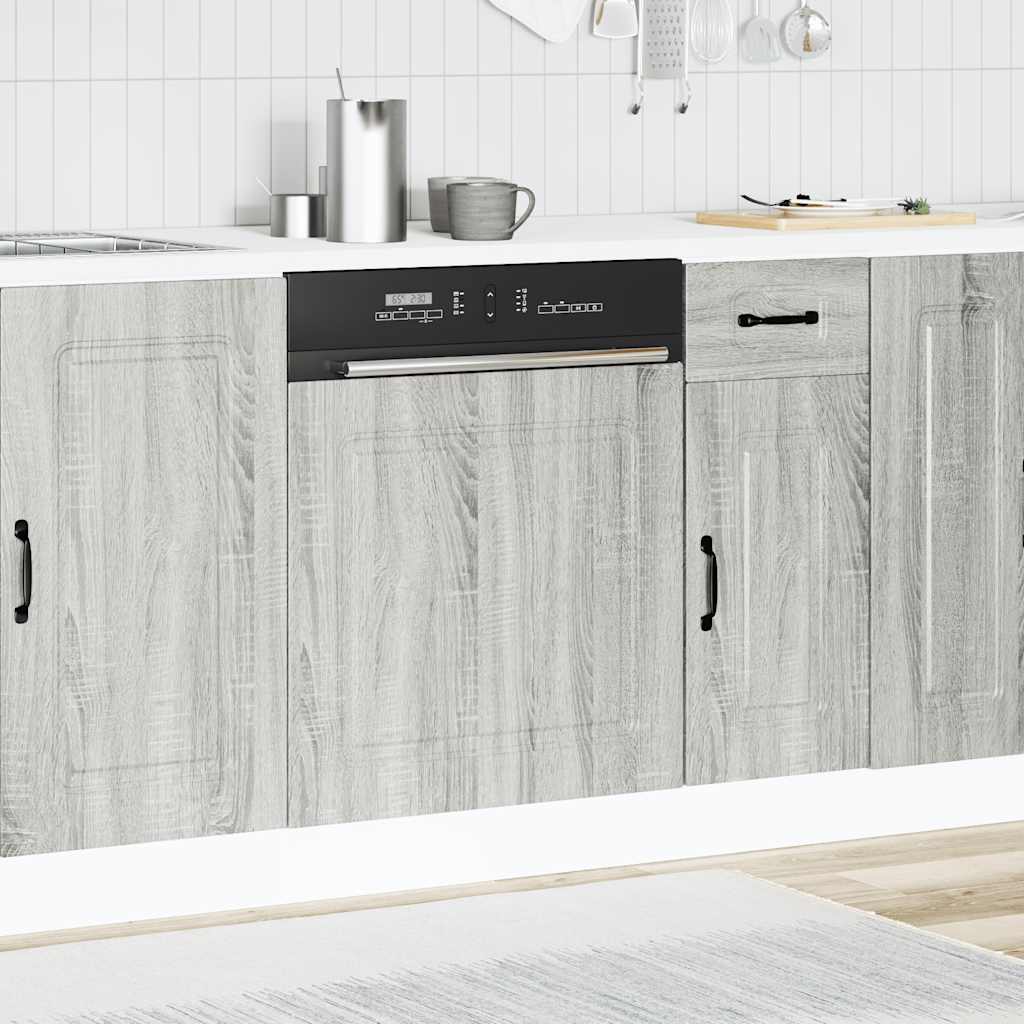 Pannello Lavastoviglie Kalmar Grigio Sonoma 60x1,5x67 cm - homemem39