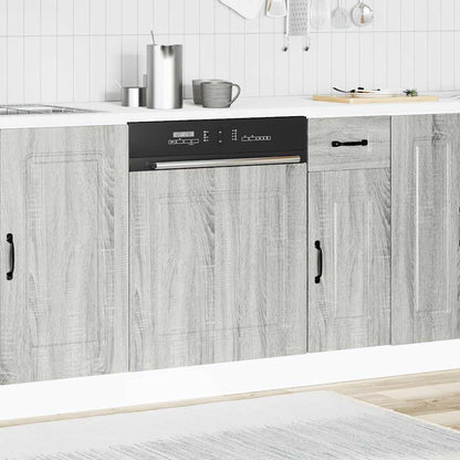 Pannello Lavastoviglie Kalmar Grigio Sonoma 60x1,5x67 cm - homemem39