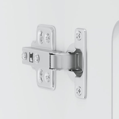 Pensile da Cucina con Porta in Vetro Kalmar Bianco Truciolato - homemem39