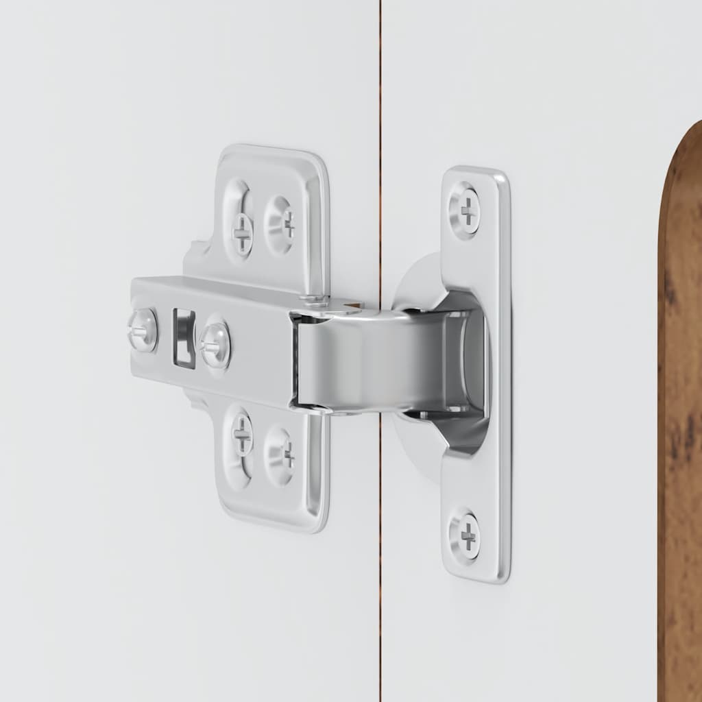 Pensile da Cucina con Porta in Vetro Kalmar Legno Vecchio - homemem39