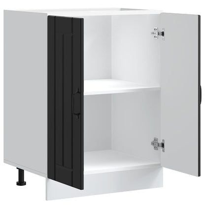 Mobile Base Lavello Lucca Nero in Legno Multistrato - homemem39