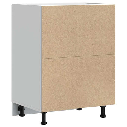 Mobile Base Lavello Lucca Bianco Lucido in Legno Multistrato - homemem39