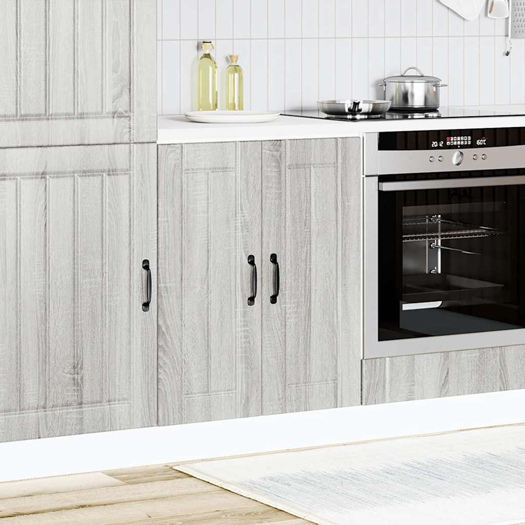 Mobile Base Lavello Lucca Grigio Sonoma in Legno Multistrato - homemem39