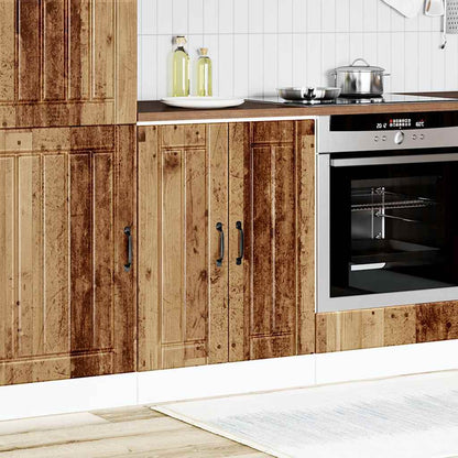 Mobile Base Lavello Lucca Legno Antico in Legno Multistrato