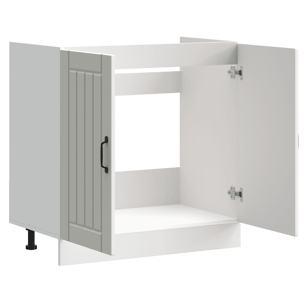 Mobile Base Lavello Lucca Bianco in Legno Multistrato - homemem39