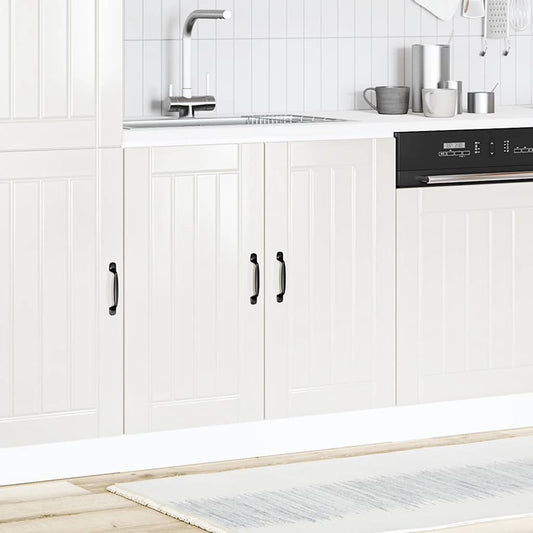 Mobile Base Lavello Lucca Bianco Lucido in Legno Multistrato - homemem39