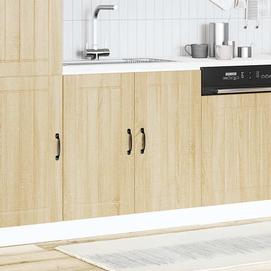 Mobile Base Lavello Lucca Rovere Sonoma in Legno Multistrato - homemem39