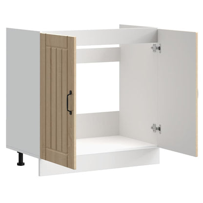Mobile Base Lavello Lucca Rovere Sonoma in Legno Multistrato - homemem39