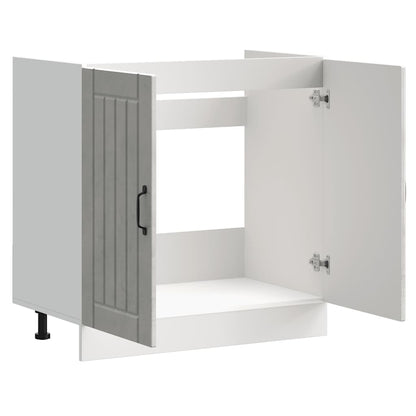 Mobile Base Lavello Lucca Grigio Cemento in Legno Multistrato - homemem39