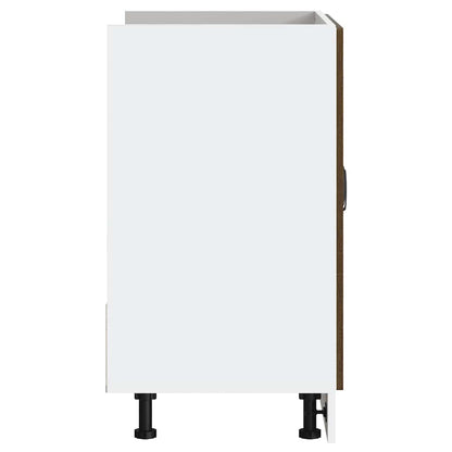 Mobile Base Lavello Lucca Rovere Marrone in Legno Multistrato - homemem39