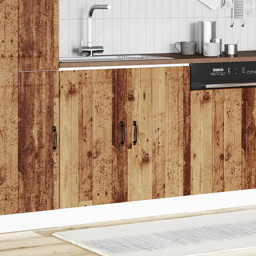 Mobile Base Lavello Lucca Legno Antico in Legno Multistrato - homemem39