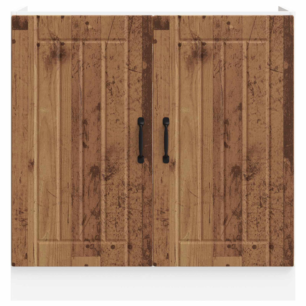 Mobile Base Lavello Lucca Legno Antico in Legno Multistrato