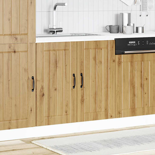 Mobile Base Lavello Lucca Rovere Artigianale Legno Multistrato - homemem39