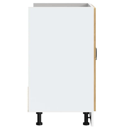 Mobile Base Lavello Lucca Rovere Artigianale Legno Multistrato - homemem39