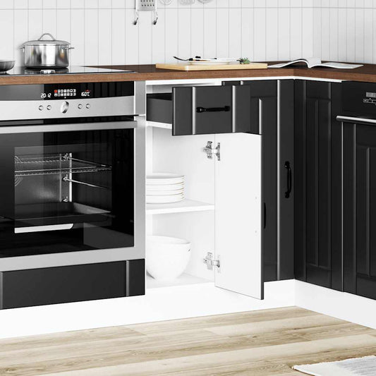 Base da Cucina Lucca Nero in Legno Multistrato - homemem39