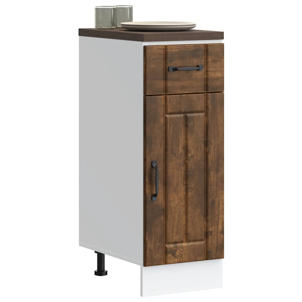 Base da Cucina Lucca Rovere Fumo in Legno Multistrato - homemem39