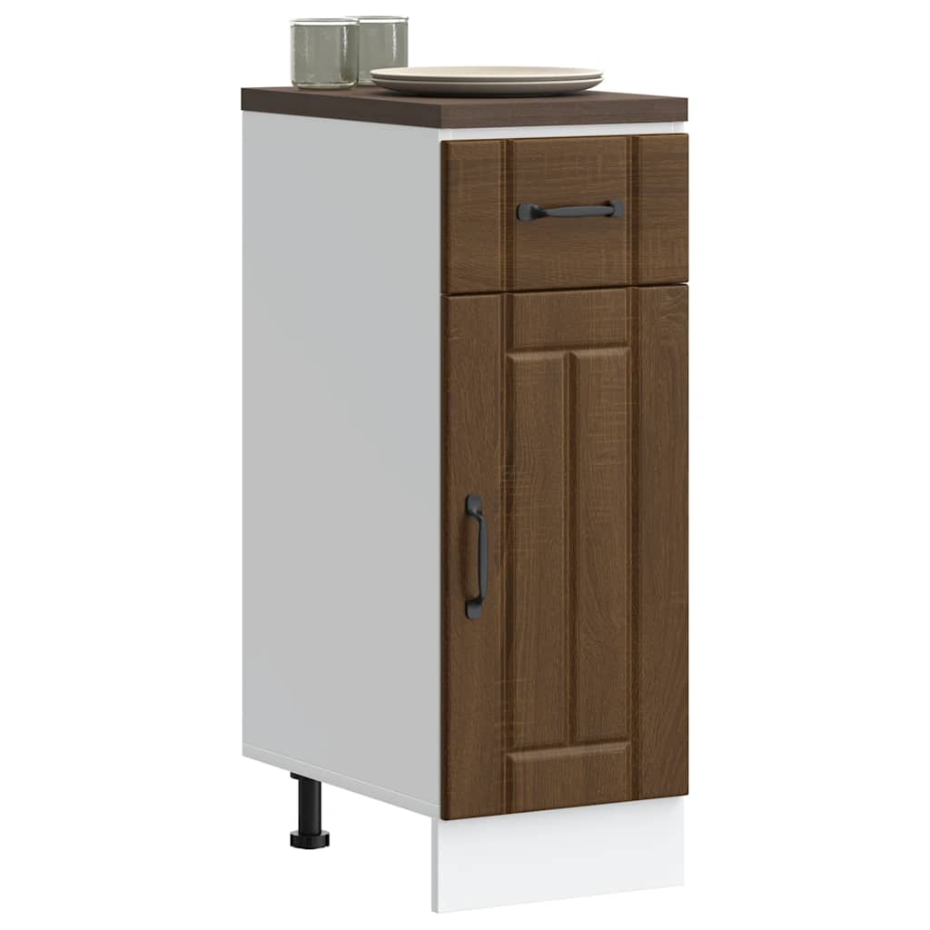 Base da Cucina Lucca Rovere Marrone in Legno Multistrato - homemem39